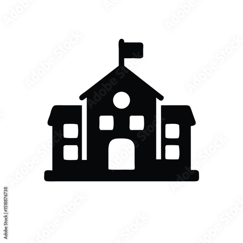 School building silhouette
