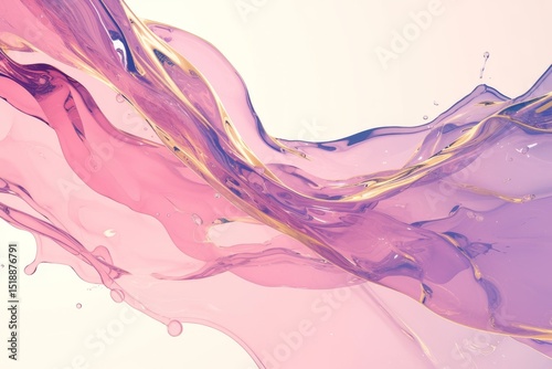 Abstract fluid design with intricate gradient