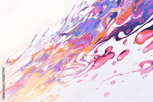 Warm liquid abstract background with smooth patterns
