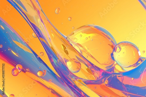 Abstract liquid background with gentle gradient effect
