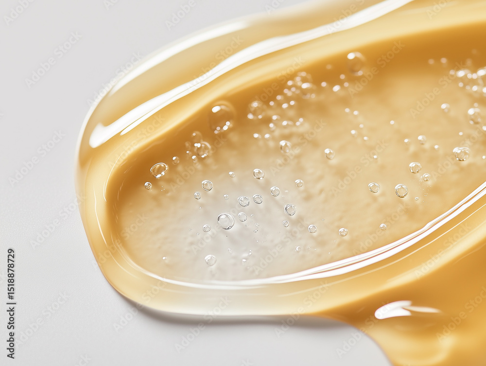 studio shot of transparent skincare texture. Clear serum with glossy, dewy finish. Natural smear studio shot of transparent skincare texture. Clear serum with glossy, dewy finish. Natural smear