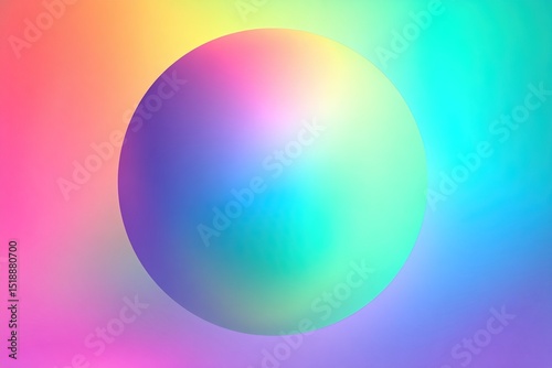 Color gradient, gradation circle, vector grain noise texture holographic blur abstract background. Color watercolor gradient blend mesh of neon iridescent colors gradation. High quality