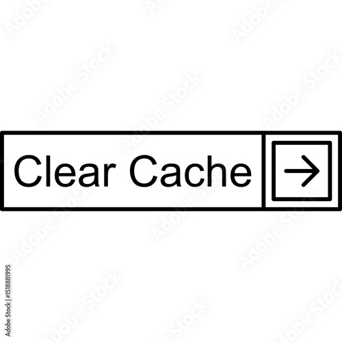 Clear Cache Vector Icon