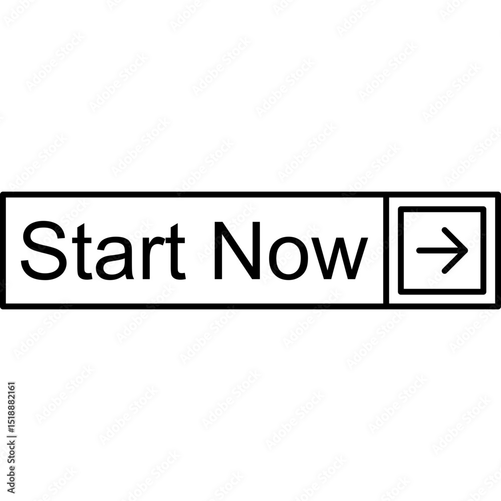 Fototapeta premium Start Now Vector Icon