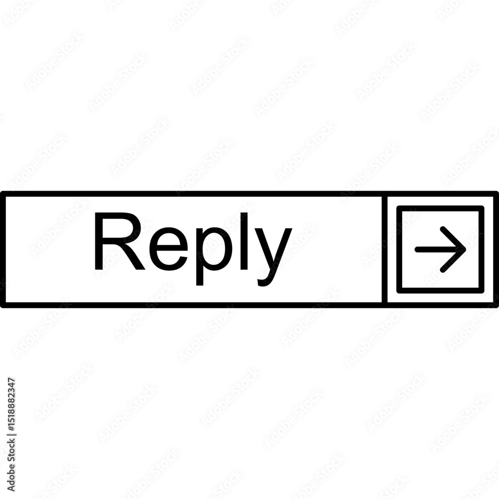 Obraz premium Reply Vector Icon