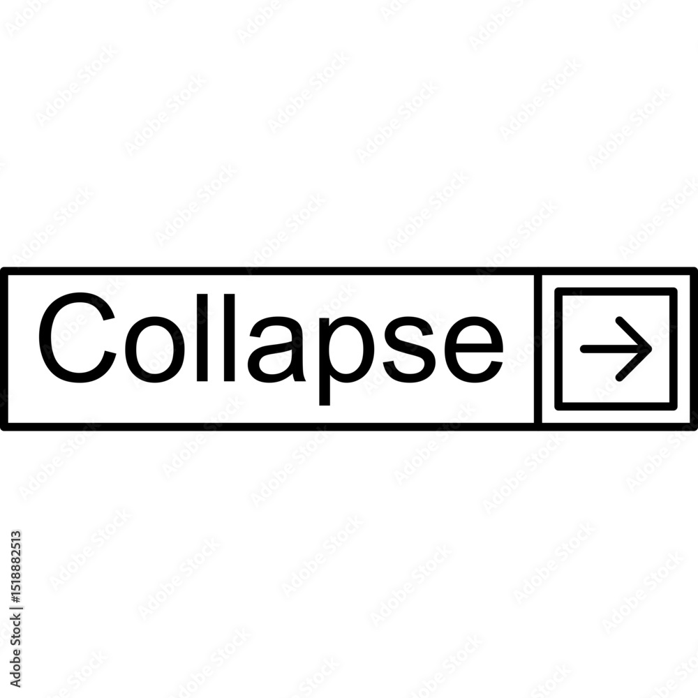 Collapse Vector Icon
