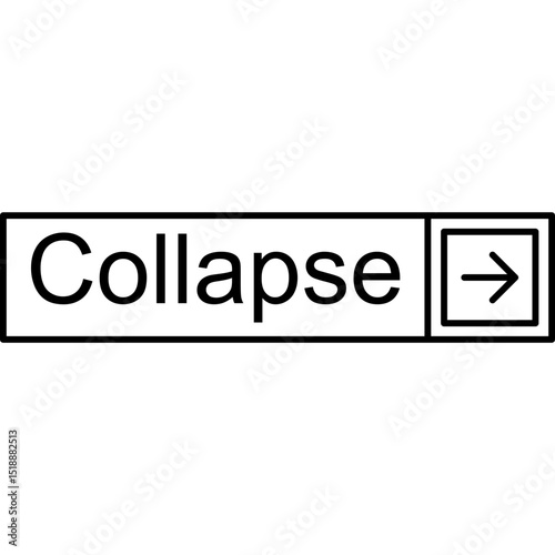 Collapse Vector Icon