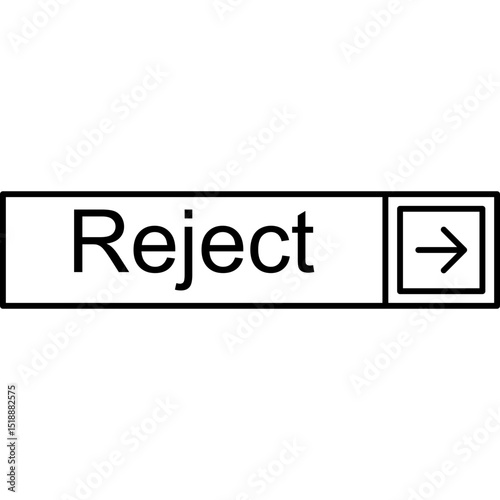 Reject Vector Icon
