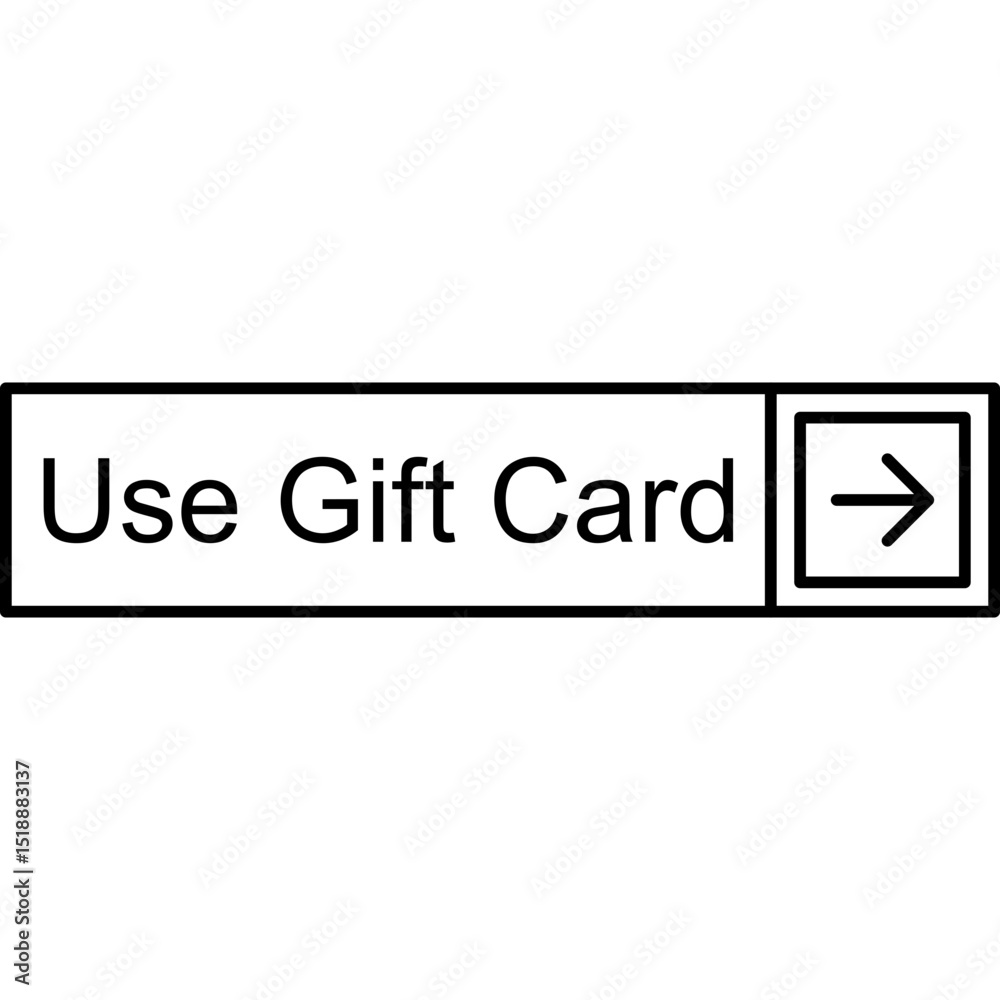 Obraz premium Use Gift Card Vector Icon