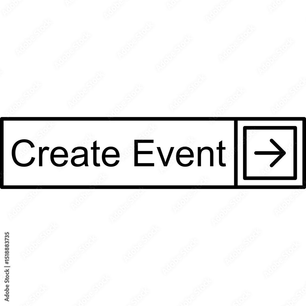 Obraz premium Create Event Vector Icon