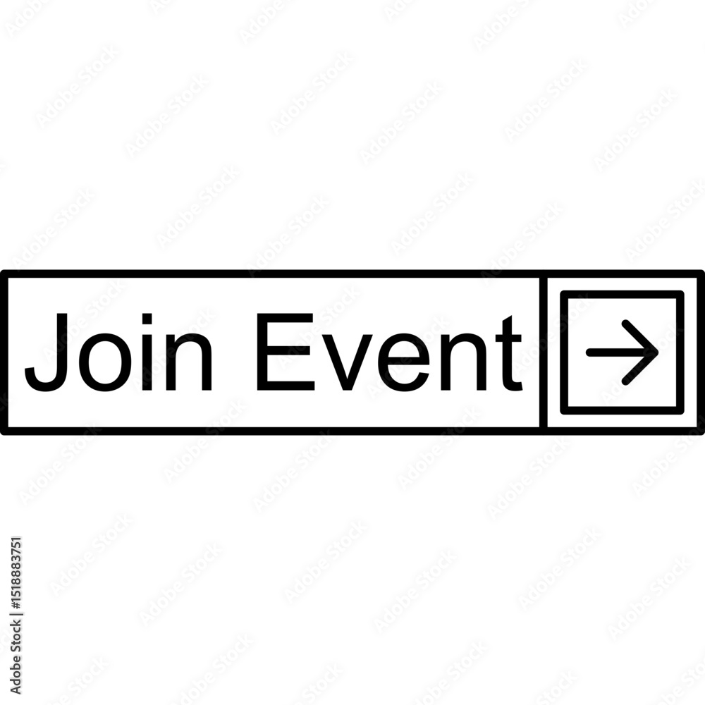 Obraz premium Join Event Vector Icon