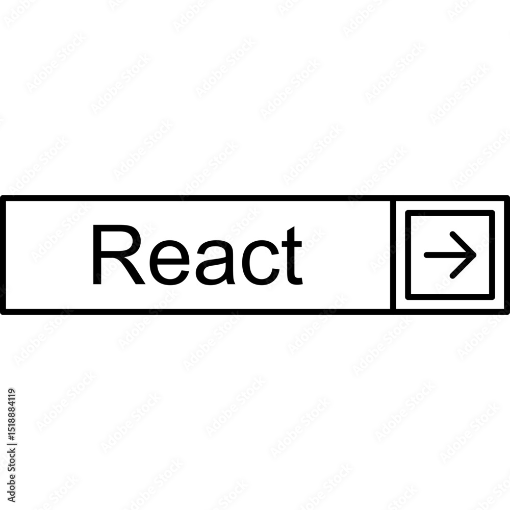 Fototapeta premium React Vector Icon