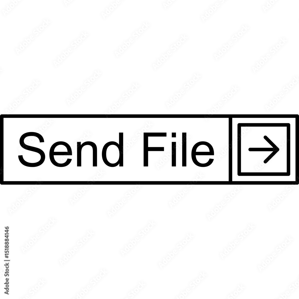 Obraz premium Send File Vector Icon