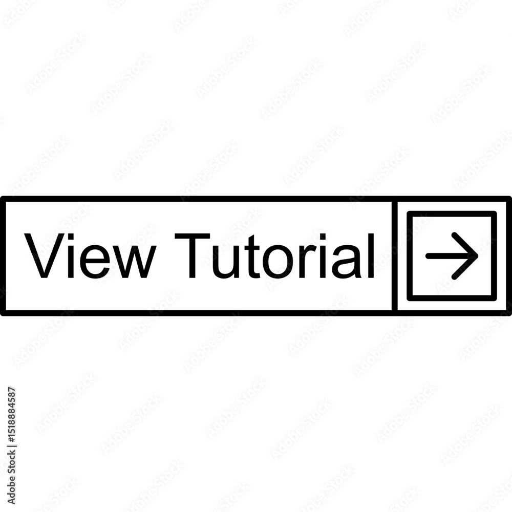 Obraz premium View Tutorial Vector Icon