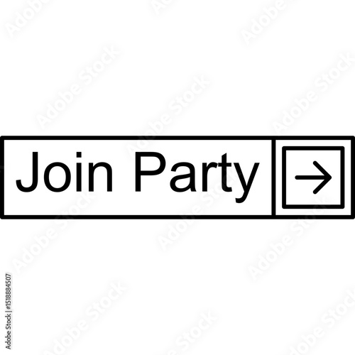 Join Party Vector Icon