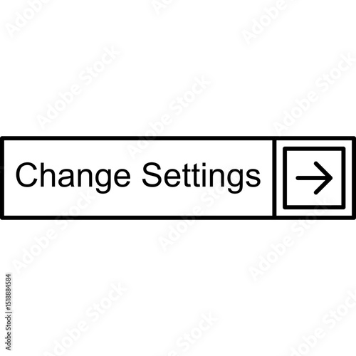 Change Settings Vector Icon