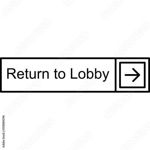 Return to Lobby Vector Icon