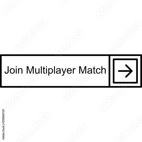 Join Multiplayer Match Vector Icon
