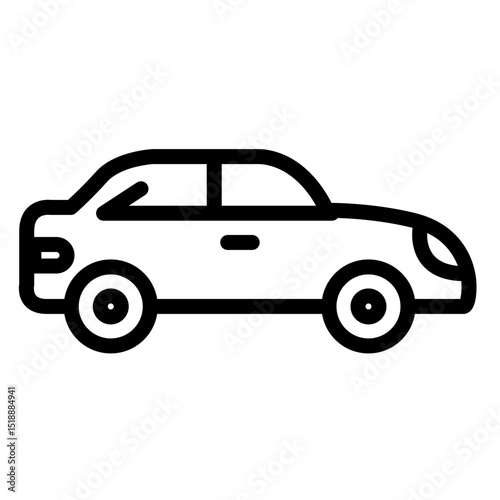 Automobile. Simple icons. icon vector. Monochrome.
