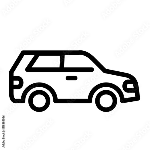 Automobile. Simple icons. icon vector. Monochrome.