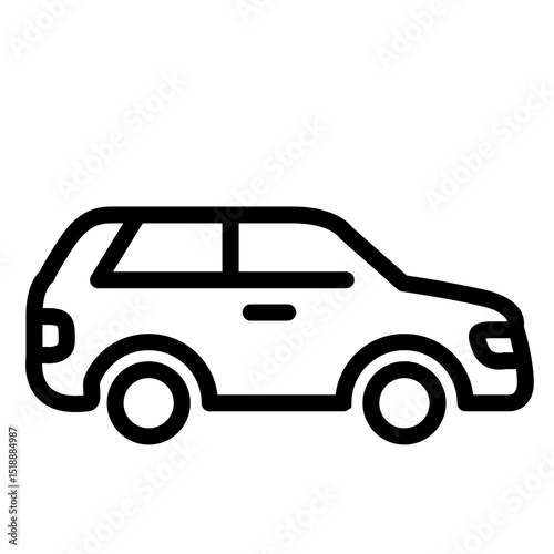 Automobile. Simple icons. icon vector. Monochrome.