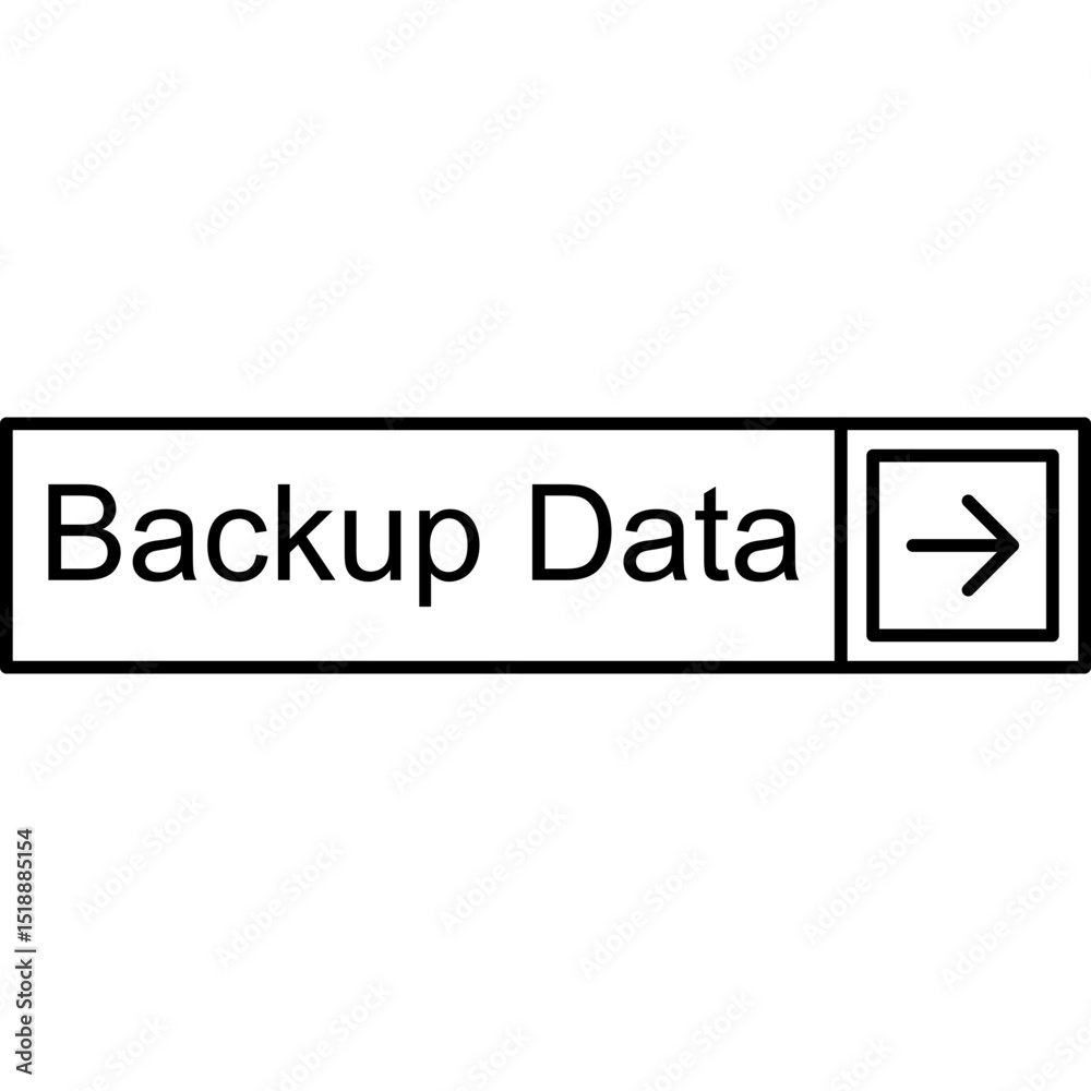 Fototapeta premium Backup Data Vector Icon