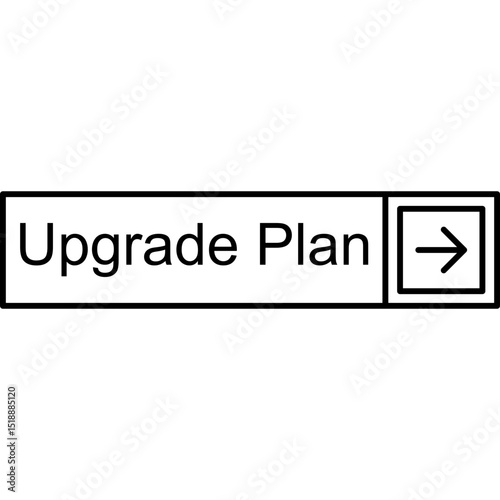 Upgrade Plan Vector Icon