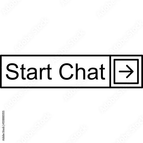 Start Chat Vector Icon
