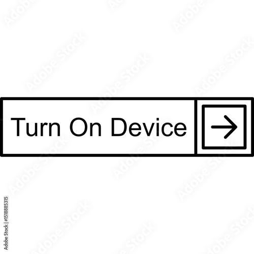 Turn On Device Vector Icon