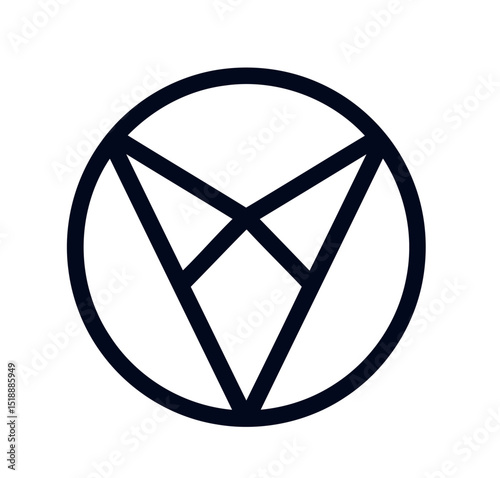 peace symbol made of diamonds