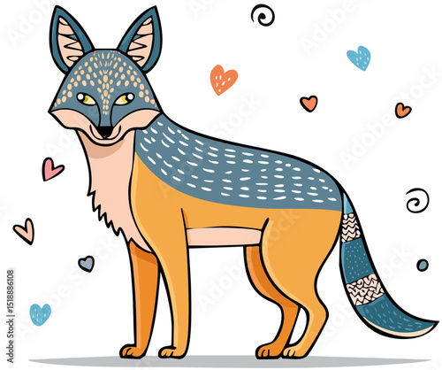 African Animal Character