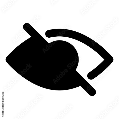 invisible icon symbol vector