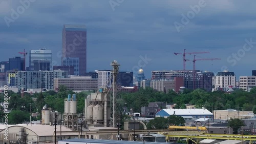 Colorado capital as viewed though industrial south Denver