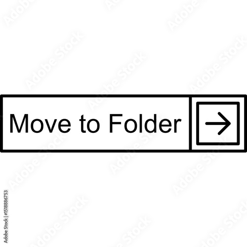 Move to Folder Vector Icon
