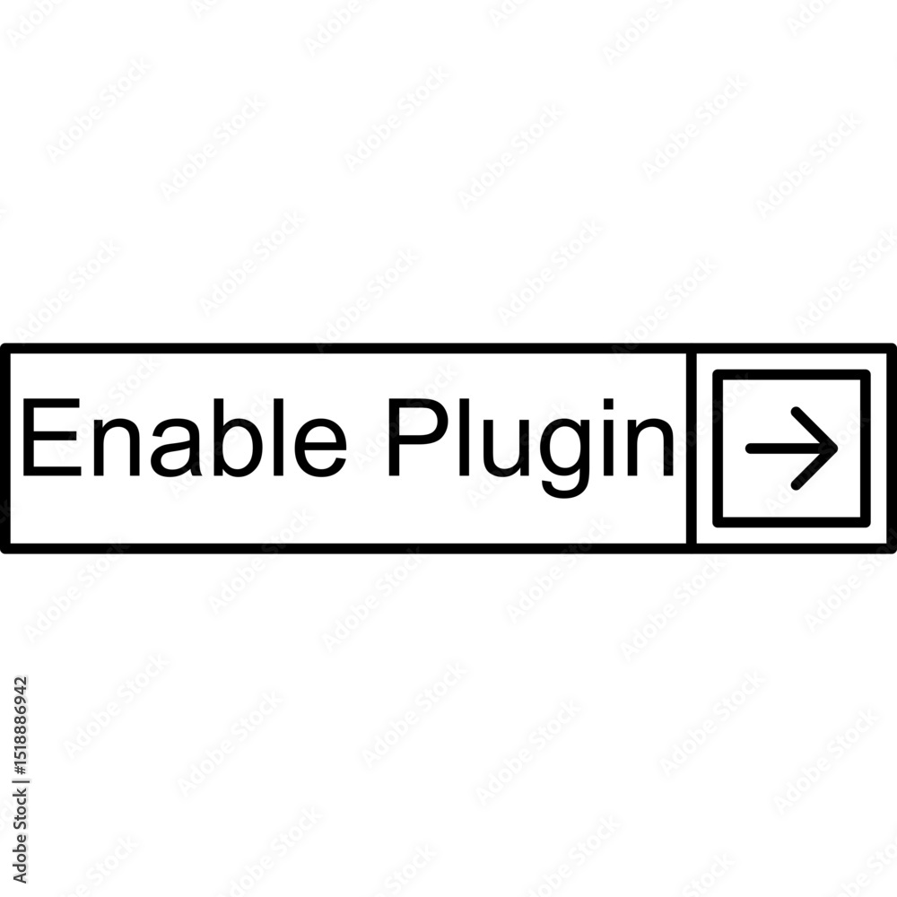 Enable Plugin Vector Icon Enable Plugin Vector Icon