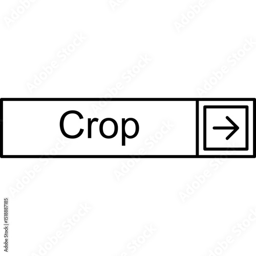Crop Vector Icon