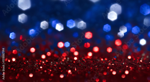 abstract background of red lights, 4th july or christmas