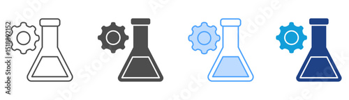 Experiment Icon Set Multiple Style Collection