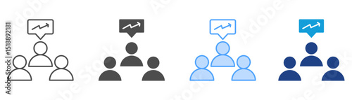 Demand Icon Set Multiple Style Collection