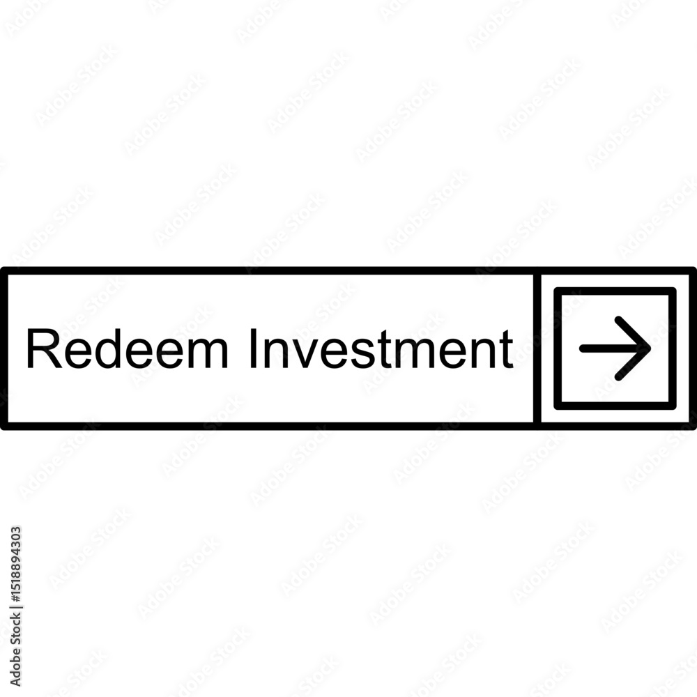 Redeem Investment Vector Icon Redeem Investment Vector Icon