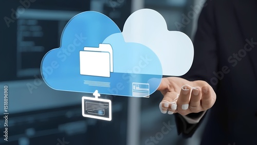 Cloud storage solutions revolutionizing business operations office environment digital content modern viewpoint data management
