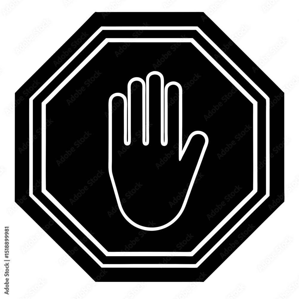 stop sign icon stop sign icon