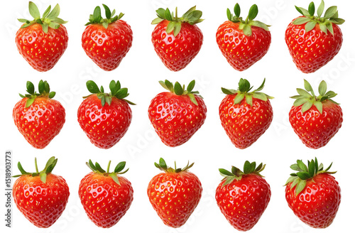 [Transparent Background PNG]Strawberry Pattern Background Image