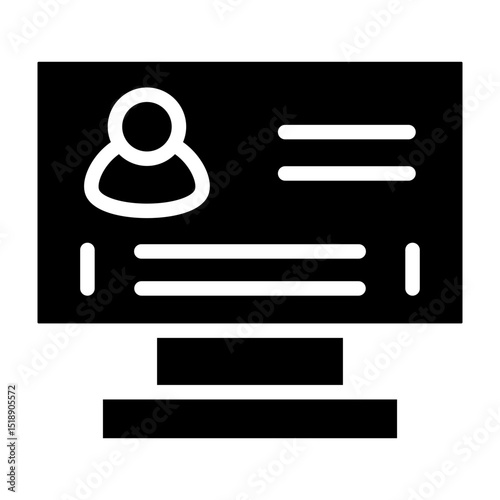 Job Fair Vector Glyph Icon Design