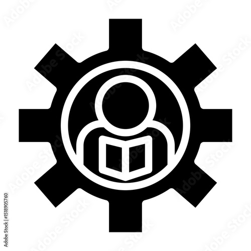 Industry Based Learning Vector Glyph Icon Design