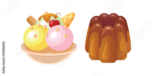 Delicious Dessert Cake Set