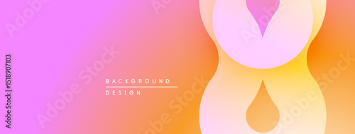 Abstract gradient background. Soft pink, orange hues blend smoothly. Minimalist design features blurred shapes, elegant composition.