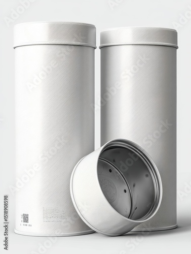 Elegant White Packaging Mockup for Branding and Design Projects