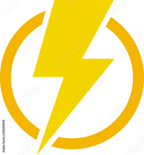 Lighting Bolt Icon Element