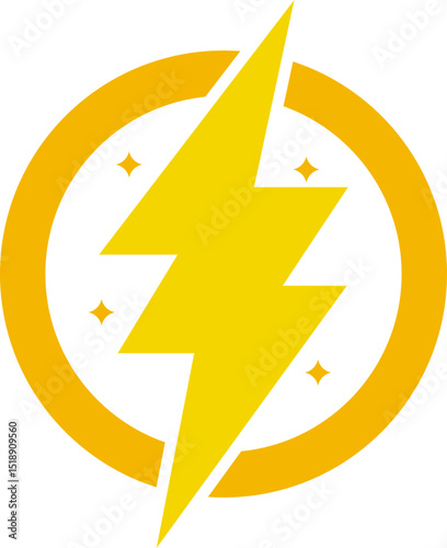Lighting Bolt Icon Element